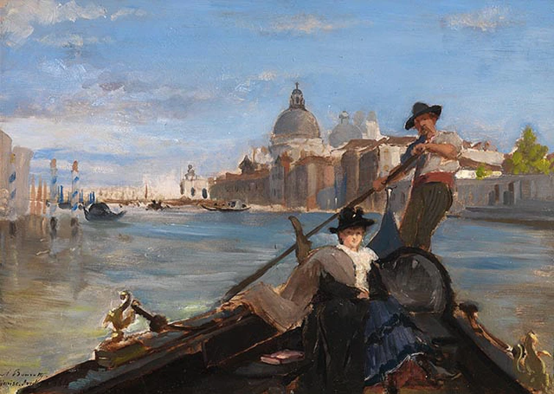 1853-Auguste Bourotte - Aprile a Venezia